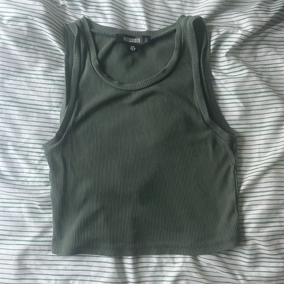 Cropped ribbed tank - Picture 1 of 3